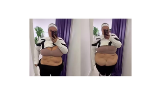 Thais Carla exibe corpo após perder mais de 50 kg e reclama do excesso de pele na barriga: 'Estou parecendo um sorvete'.