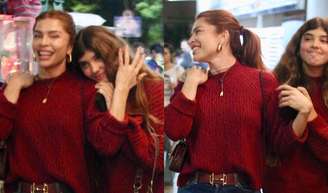 Grazi Massafera e a filha, Sofia, foram juntas ao teatro neste domingo, 13 de julho de 2025.