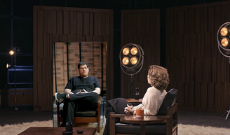 Casimiro conversa com Fernanda Torres