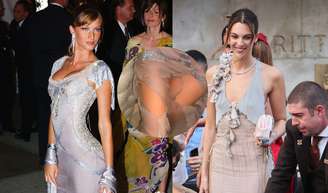 Há 22 anos, Gisele Bündchen brilhava com look vintage Dolce & Gabanna no Met Gala; duas décadas depois ele foi destruído pela atual de seu ex.