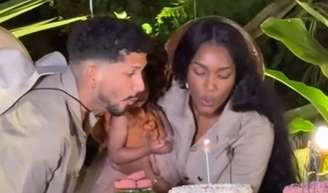 Iza e Yuri Lima comemoraram o primeiro aniversário de Nala.