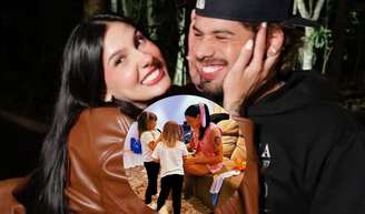 Ana Castela encontrou as filhas de Zé Felipe neste domingo, 9 de novembro de 2025.