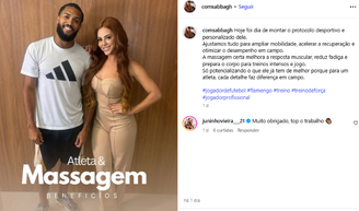 Juninho, do Flamengo, buscou ajuda com especialista em massagem