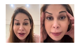 Botox dá errado e Maíra Cardi fica com a sobrancelha torta; influenciadora vai ser madrinha de casamento em quatro dias: 'Que coisa ridícula'.