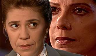Janete (Angela Vieira) fica brava quando Mariana (Tania Bondezan) foge com filho de Giuliana (Ana Paula Arósio).