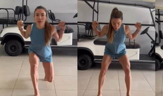 O treino de força de Patricia Abravanel para ter pernas superdefinidas aos 48 anos.