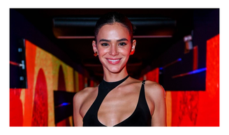 Esse conjunto de Bruna Marquezine com sutiã e legging é tão estiloso e confortável que você vai querer usar além do treino.