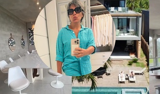 Vila com diária de R$ 16 mil em Alagoas, mansão em Angra e casa de luxo de 2 andares em Brasília: os imóveis de luxo de Gloria Pires pelo Brasil.