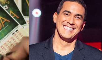 André Marques e a Mega da Virada: apresentador detalhou na TV como foi ganhar mais de R$ 19 mil no sorteio