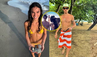 Bruna Marquezine e Shawn Mendes são flagrados em praia do Nordeste antes do Réveillon, e detalhe do vídeo agita a web.