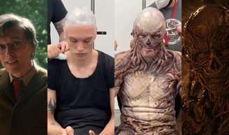 Vecna antes e depois: veja a transformação radical do ator Jamie Campbell Bower em 'Stranger Things'.