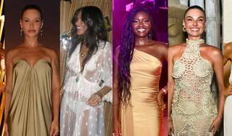 O que as famosas usaram no Réveillon 2026 em + de 35 fotos: crochê, recortes e mais tendências surgem em looks extravagantes para driblar o calor.