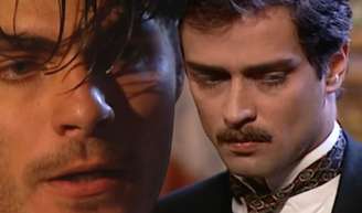 Matteo (Thiago Lacerda) jura Marco Antonio (Marcello Antony) de morte, enquanto recebe o mesmo aviso de Gumercindo (Antonio Fagundes).