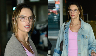 Esse tênis New Balance cinza usado por Alessandra Ambrosio em aerolook rosa pastel é tão confortável e versátil que vai ser seu novo desejo para 2026.