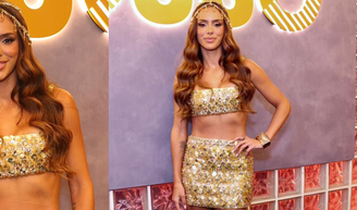 O vale-night da mamãe da Mel e da Mavie: sem Neymar, Bruna Biancardi surge com look elegante de R$ 36 milna Sapucaí e valoriza barriga sequinha; fotos!.