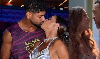 Beijar o ex? Só em 'Três Graças'! Na vida real, Viviane Araújo esbanja paixão com o marido antes de desfilar na Sapucaí pela Salgueiro do Carnaval 2026; fotos.