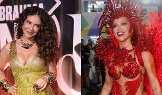 Paolla Oliveira se incomoda com pergunta sobre Virgínia Fonseca como rainha de bateria da Grande Rio e entrega futuro na agremiação: 'Eu escolhi sair'.