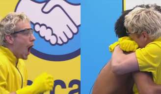 Juliano se emociona ao chegar no Quarto Secreto.