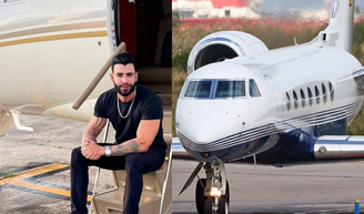 Luxuoso e avaliado em R$ 250 milhões: o impressionante avião de Gusttavo Lima tem espaço para 19 passageiros e conforto de hotel 5 estrelas.