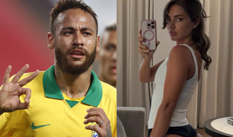 ‘Tenho sua atenção agora?': modelo que ganhou curtida 'sem querer' de Neymar posa de chuteira e calcinha, e reage a comentário sobre casamento do jogador com Bruna Biancardi.