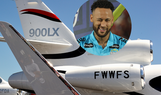 Por dentro do avião de Neymar: jato de até R$ 270 milhões cruza oceanos e leva 14 passageiros.