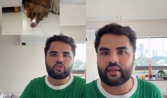 Lucas Guedez desmentiu que tenha abandonado a cachorrinha Chloe.