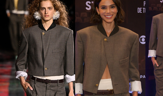 Elegante e sensual, Bruna Marquezine reinventa look da Chanel com barriga à mostra em pré-estreia de 'Velhos Bandidos'; veja fotos.