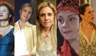 Nazaré mais jovem, Carminha, de 'Avenida Brasil', e mais! 22 fotos de personagens que provam a versatilidade de Adriana Esteves.