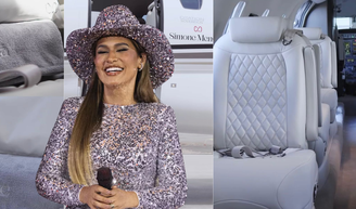 Como é o avião particular de Simone Mendes de R$ 30 milhões: alcance, capacidade e detalhes do jato reformado.