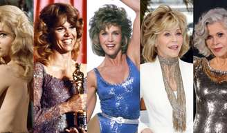 Antes e depois de Jane Fonda: veja como estilo de vida saudável foi crucial para a longevidade e jovialidade da atriz, hoje aos 88 anos.