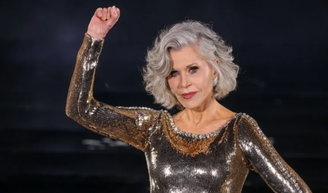 Jane Fonda, 88 anos: 'Quase não como carne. E reduzi bastante o consumo de peixe'.
