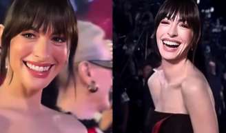 Anne Hathaway resgata franja icônica de 'O Diabo Veste Prada' e inspira nova tendência.