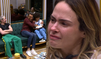 ‘Reta final mais emocionante da história’: Tadeu Schmidt invade o ‘BBB 26’, abraça finalistas e leva Ana Paula às lágrimas; assista.