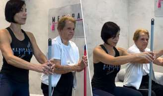 Bete Correia, professora de Pilates: 'Exercícios para as pernas para proteger o cérebro com a ajuda de um cabo de vassoura'.