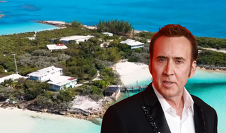 Nicolas Cage comprou ilha nas Bahamas por R$ 12 milhões antes de enfrentar crise financeira milionária em Hollywood.
