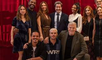 Elenco da novela 'Três Graças'. que se despede em 15 de maio de 2026.