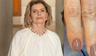 As cores de esmalte certas ajudam a suavizar manchas nas mãos e deixam a mão mais elegante após os 50 anos.