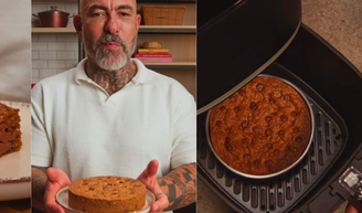 Com manteiga, açúcar e chocolate: descobri com o Henrique Fogaça, do 'MasterChef Brasil', uma torta cookie na airfryer tão fácil que virou vício em casa.