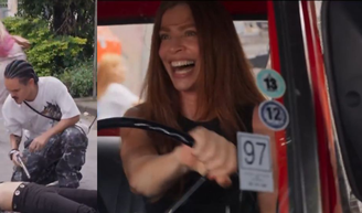 Nem Tarantino pensaria nisso! Arminda foge com dinheiro roubado, atropela Lucélia e leva web ao delírio com cena HILÁRIA de ‘Três Graças’.