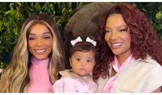 Ludmilla e Brunna Gonçalves comemoraram 1 ano da filha, Zuri.