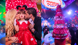Teto de LED com fogos, bolo de mais de 2 metros e reencontro de Virgínia e Zé Felipe: os detalhes da festa de 5 anos de Maria Alice em xx fotos.
