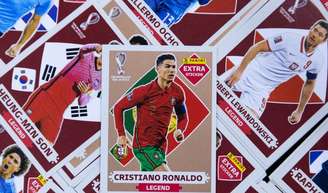 Quanto vale a figurinha do Cristiano Ronaldo da Copa do Mundo 2026? Versão lendária chega a custar R$ 10 mil.