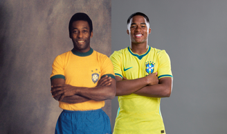 Endrick é o novo Pelé? Comparação entre 'mascote' da Seleção atual e jogador icônico viraliza: uma coincidência marcante sobre os dois chama atenção.