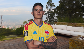 R$ 14,7 milhões, 3.600 m² e campo com 'J10': os detalhes da mansão impressionante que já pertenceu a James Rodríguez, capitão da Colômbia na Copa 2026.