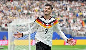Kai Havertz marcou dois dos sete gols da Alemanha na estreia da Copa do Mundo. 
