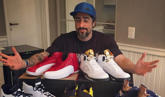 Lançado em 1989, este tênis da Nike com três cores e que leva o nome de um ex-jogador de basquete mudou a vida de Marcos Mion há 37 anos: 'Começaram a me enxergar'.