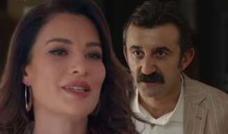 Reha não imaina que Hande arrumou novo amante na semana de 22 a 26 de junho na novela 'Coração de Mãe'.
