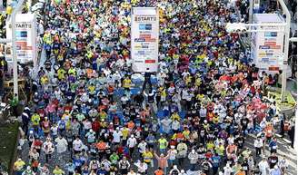 Largada da Maratona de Tóquio (Foto: Victah Sailer)
