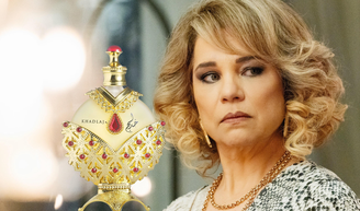 Qual é o perfume de Pilar em 'Quem Ama Cuida'? Fragrância árabe surge na novela da TV Globo e encanta pelo cheiro de rica e frasco dourado opulento.