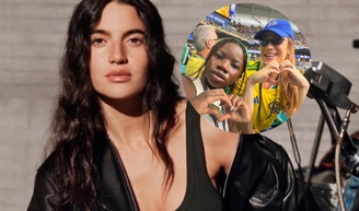 31 anos, natural de Santos e responsável por 'surto' de alegria de Títi, filha de Gio Ewbank: quem é a modelo brasileira que estrela nova campanha mundial da Calvin Klein ao lado de vocalista do BTS.